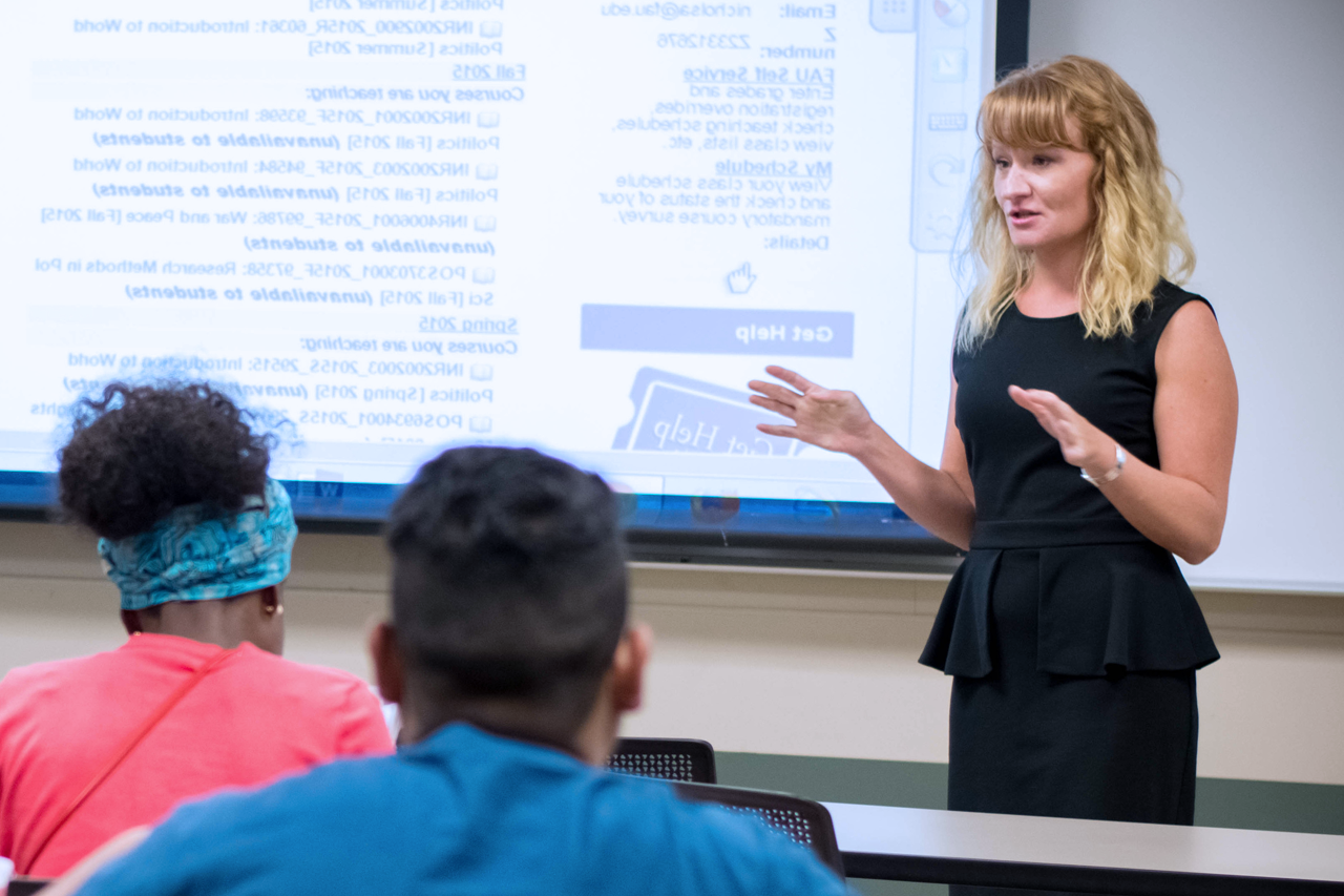 In the classroom with Angela D. Nichols, Ph.d.